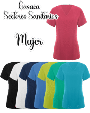 Ropa laboral casaca mujer sectores sanitarios, peluquerías, estética, limpieza, tienda... Personalizables